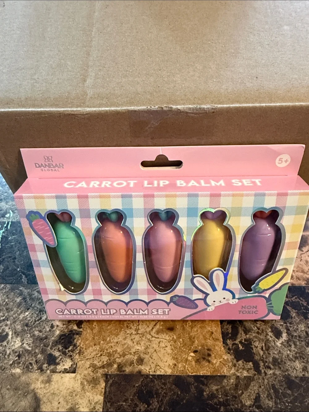 Carrot Lip Balm Set - Pastel Multi-Color by